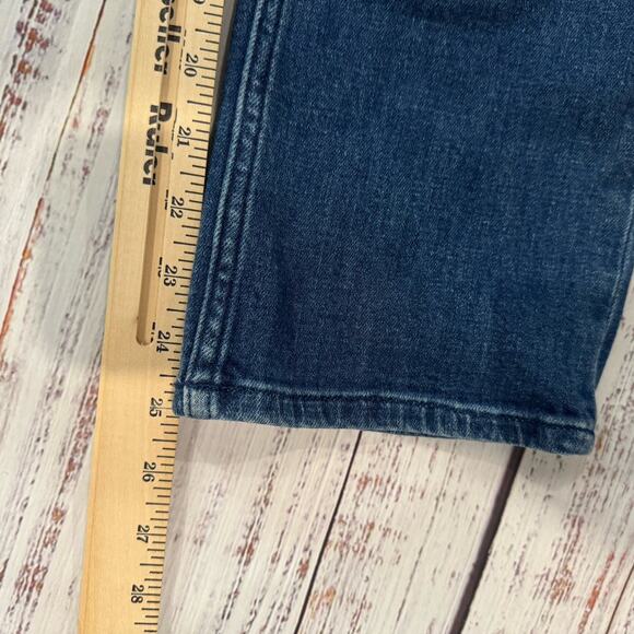 Maeve Anthropologie Straight Crop Jeans Women 30 Dark Wash Mid Rise 25 Inseam - Picture 5 of 8